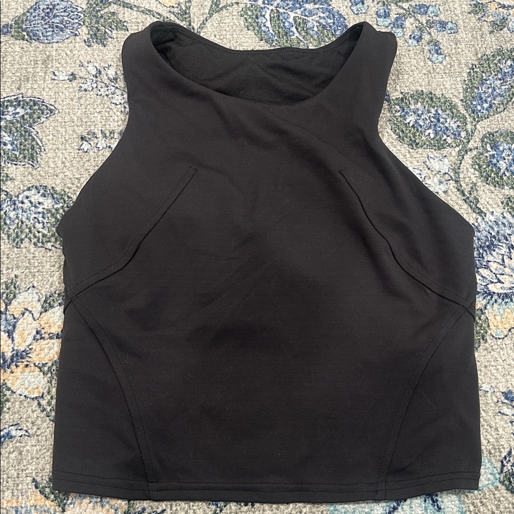 Lululemon high neck dark grey tank